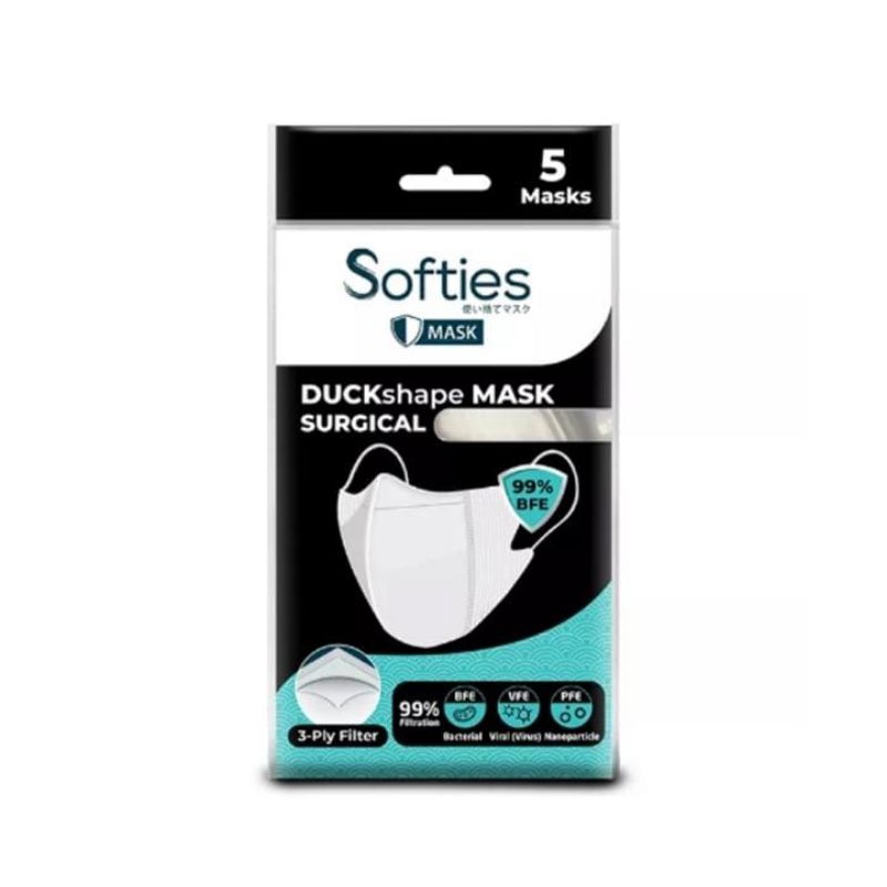 Softies Mask Duckshape Surgical 3 ply 5s