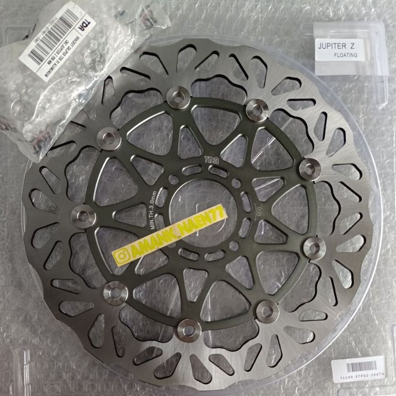 piringan cakram TDR titanium disc floating 300 mm + braket f1zr jupiter