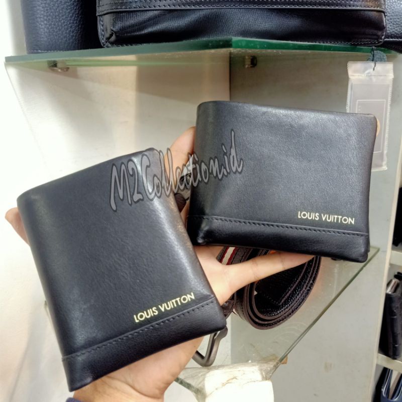 Dompet LV LEATHER Dompet Lipat Pria Kulit Asli Super Premium Quality