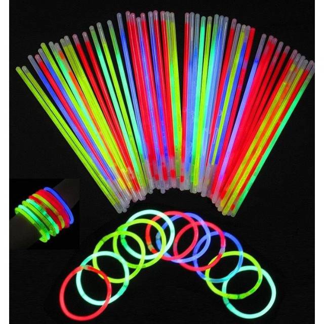 Glow In The Dark Stick Stik Gelang Kalung Menyala Fosfor Untuk Pesta Party Event Ulang Tahun Konser