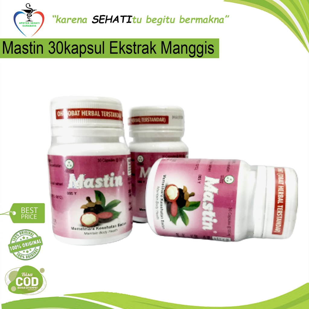 MASTIN 30s KAPSUL HERBAL EKSTRAK KULIT MANGGIS ANTIBAKTERI