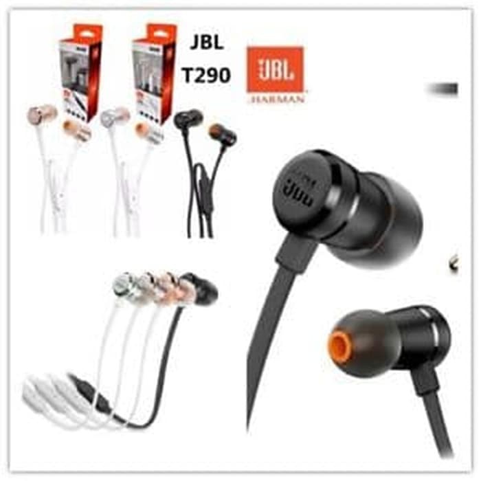 JBL T290 HEADSET HEADPHONES IN EAR PHONE ALUMINIUM ORIGINIAL
