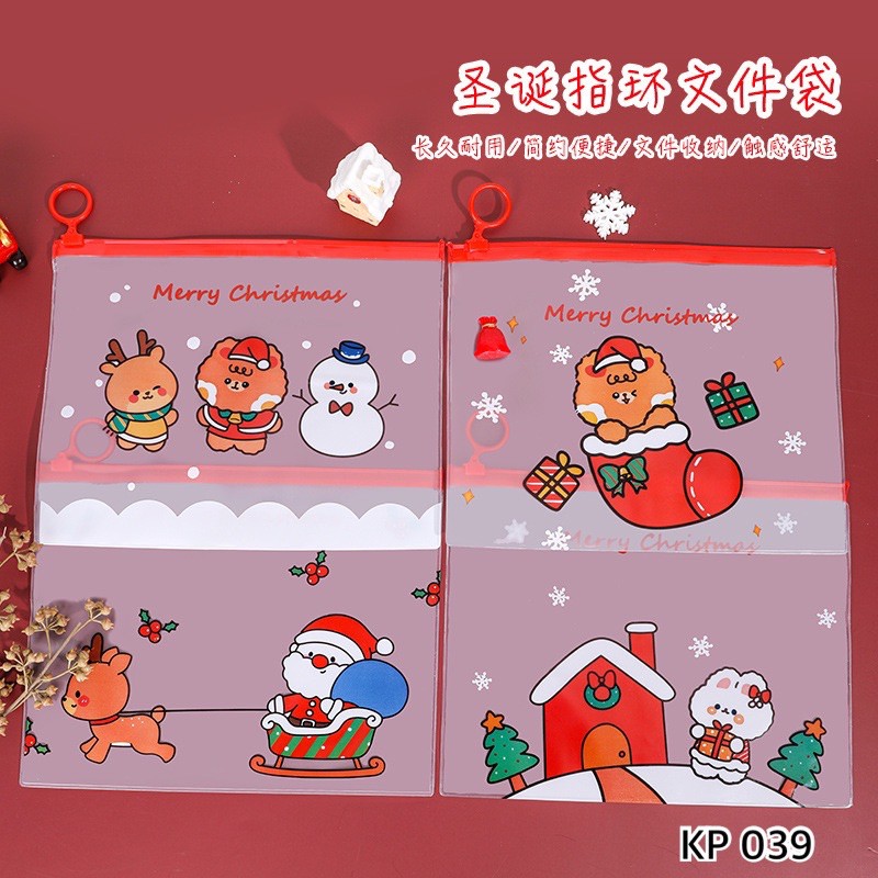 

KP 039 | KOTAK PENSIL PVC EDISI CHRISTMAS | MAP FILE PLASTIK PVC A5 MODEL NATAL