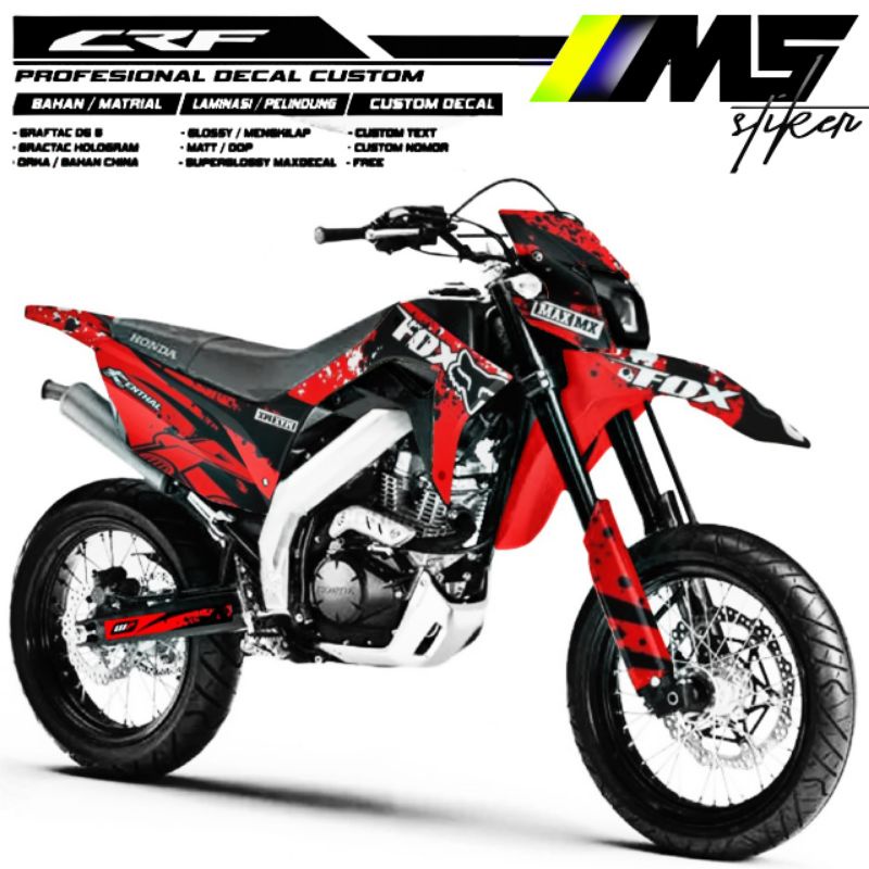 Jual Decal Sticker Striping Variasi Fullbody Crf 150 L Fox Bisa Tambah