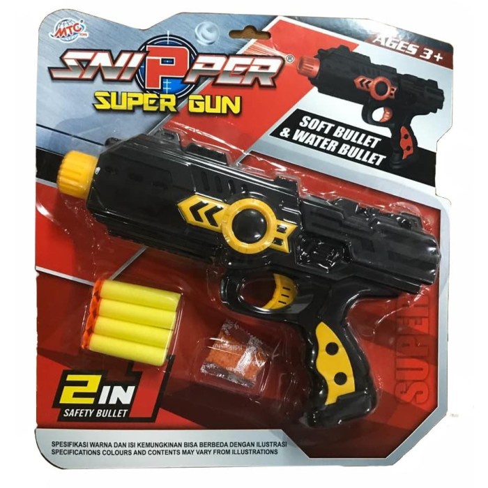 Sniper Super Gun 2 in 1 - Tembakan Peluru Busa dan Peluru Air MAINAN PISTOL SENAPAN ANAK