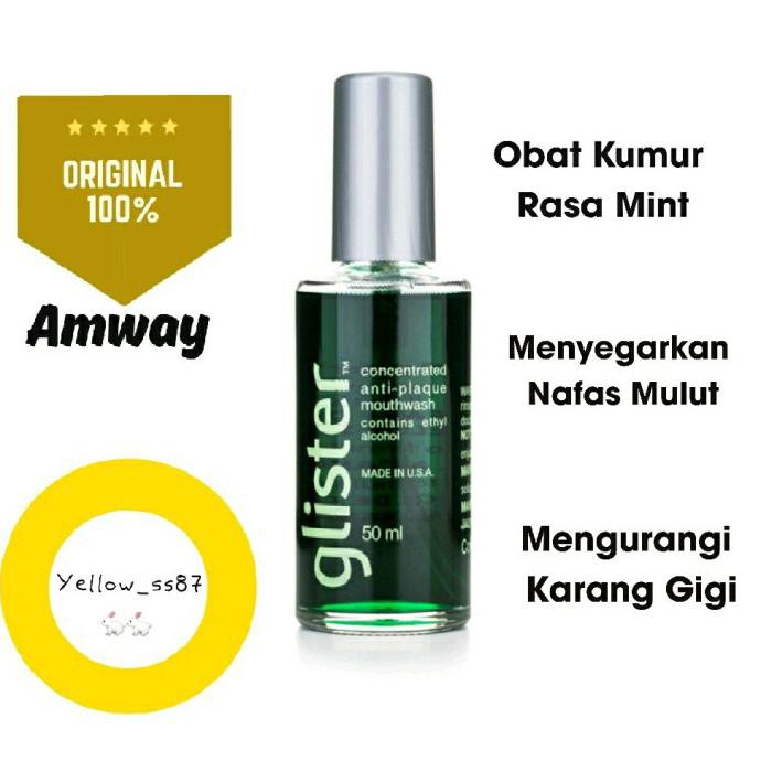 Glister Concentrated Anti-Plaque Mouthwash Obat Kumur Mulut Amway