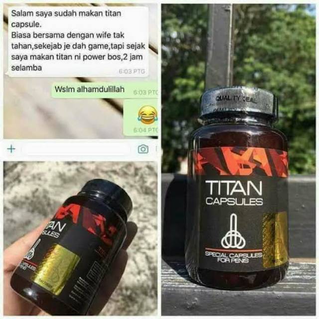 MANTAP TITAN KAPSUL_ORIGINAL 100% Herbal_Pembesar_Penis_Permanen_Tahan_Lama_Berjam jam