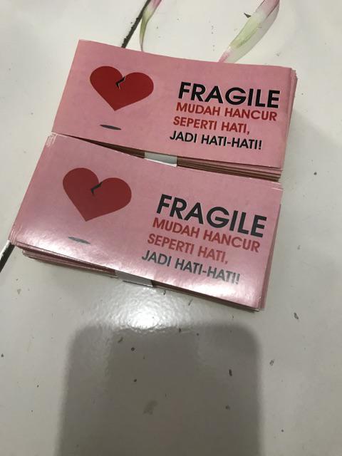 STICKER FRAGILE - STIKER FRAGILE UNIK LUCU MURAH JANGAN DIBANTING