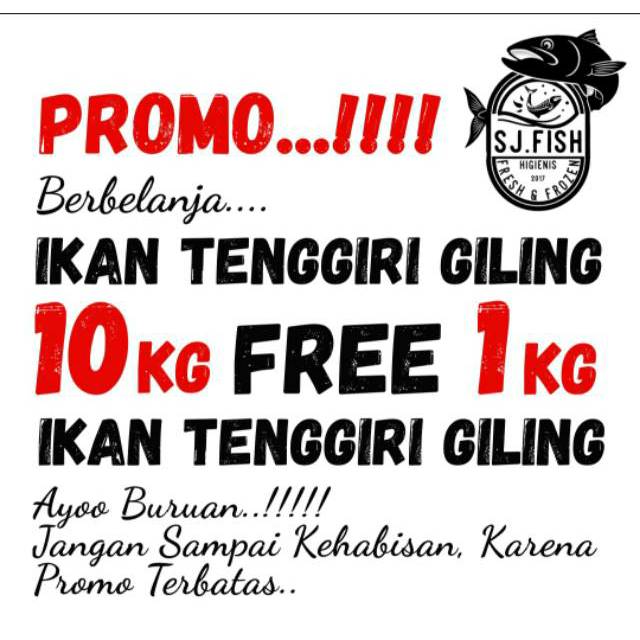 

PROMO IKAN TENGGIRI GILING