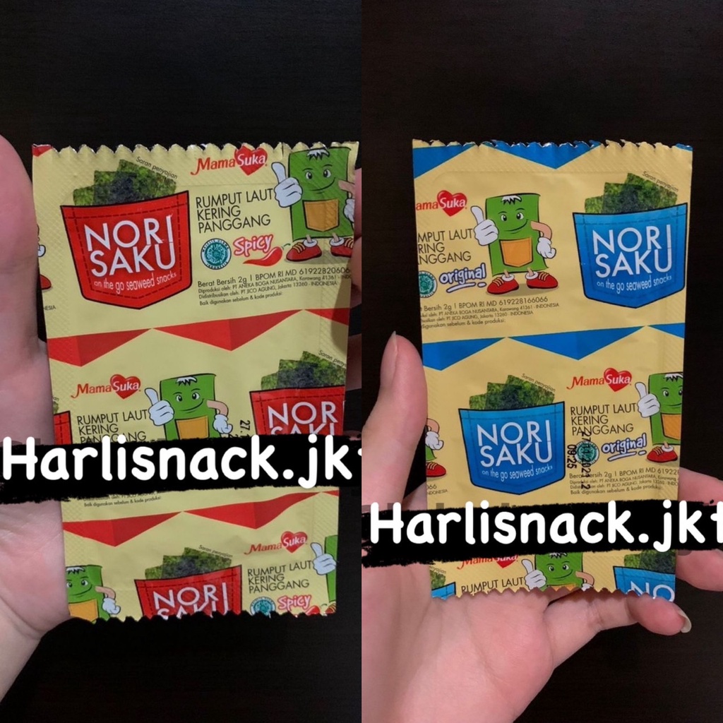 

MAMASUKA NORI SAKU RUMPUT LAUT KERING PANGGANG ORIGINAL / SPICY HALAL
