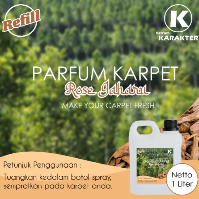 PARFUM / PEWANGI KARPET AROMA ROSE GAHARU 1LITER - ORIGINAL