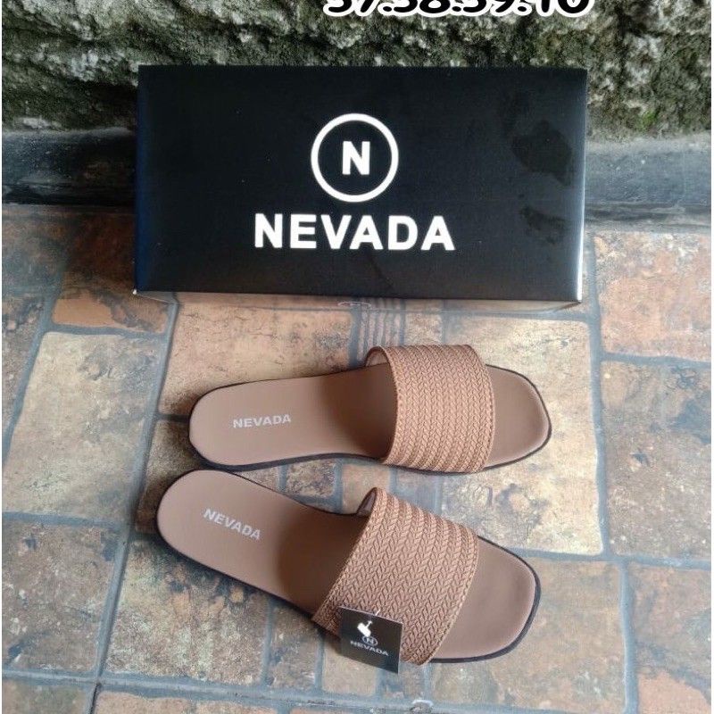 Sandal Slop Rajut Cewek Model Kekinian Nevada / Sendal Slop Wanita Import Premium/sandal nevada-Kps