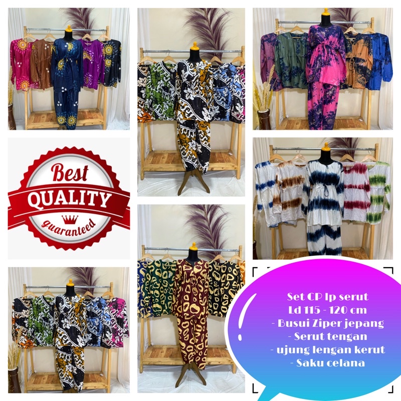 Setelan panjang serut Tiedye | Setelan Muslim | Set Gamis | Setelan Tunik Jumbo