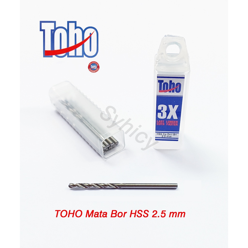 Mata Bor HSS 2.5 mm TOHO per pcs