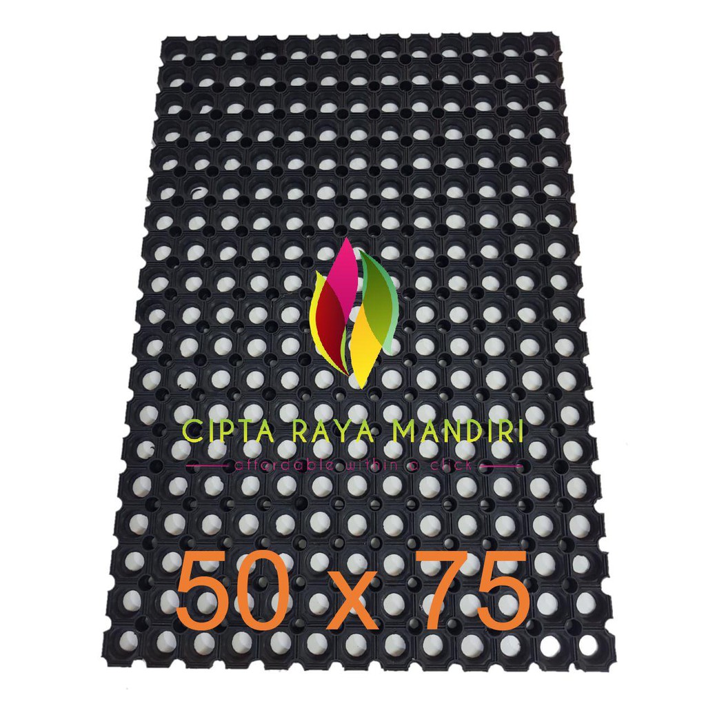 Keset Karpet Karet Anti Slip Kamar Mandi 50 x 75 Tebal - UBO