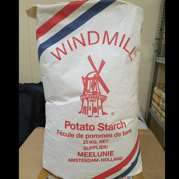 

Tepung | Tepung Kentang/ Potato Starch Windmill/ Sang Fen 1 Kg (Repack)