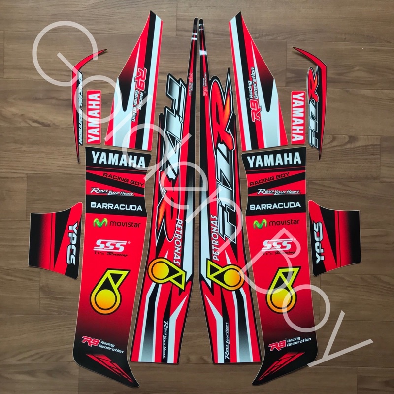 Striping Fiz R Petronas Merah F1Z R Petronas Merah FIZ R Petronas Merah Stiker Fiz R Petronas Merah 