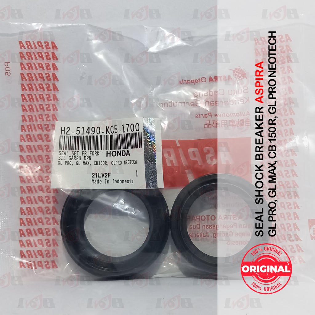 Aspira Karet Seal Shock Depan Tiger GL-Pro GL-Max Motor Honda KC5 KCJ