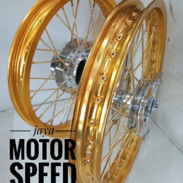 Sepaket Velg Rossi Uk 160 - 185 Paket Velg Tromol Jari Bonus Rakit Motor Cb150new - Cbr  - Cb150R