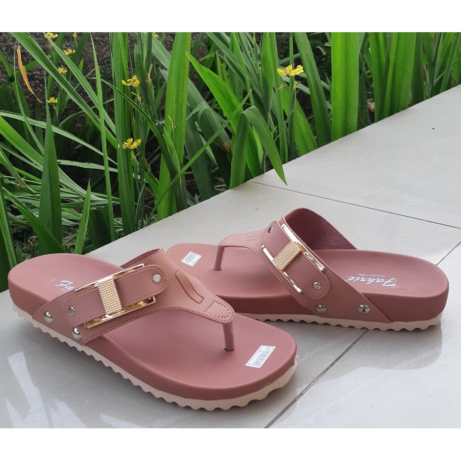 fahrie shoes Sandal wanita jepit gesper terbaru/sandal flat terlaris dan termurah fh-29
