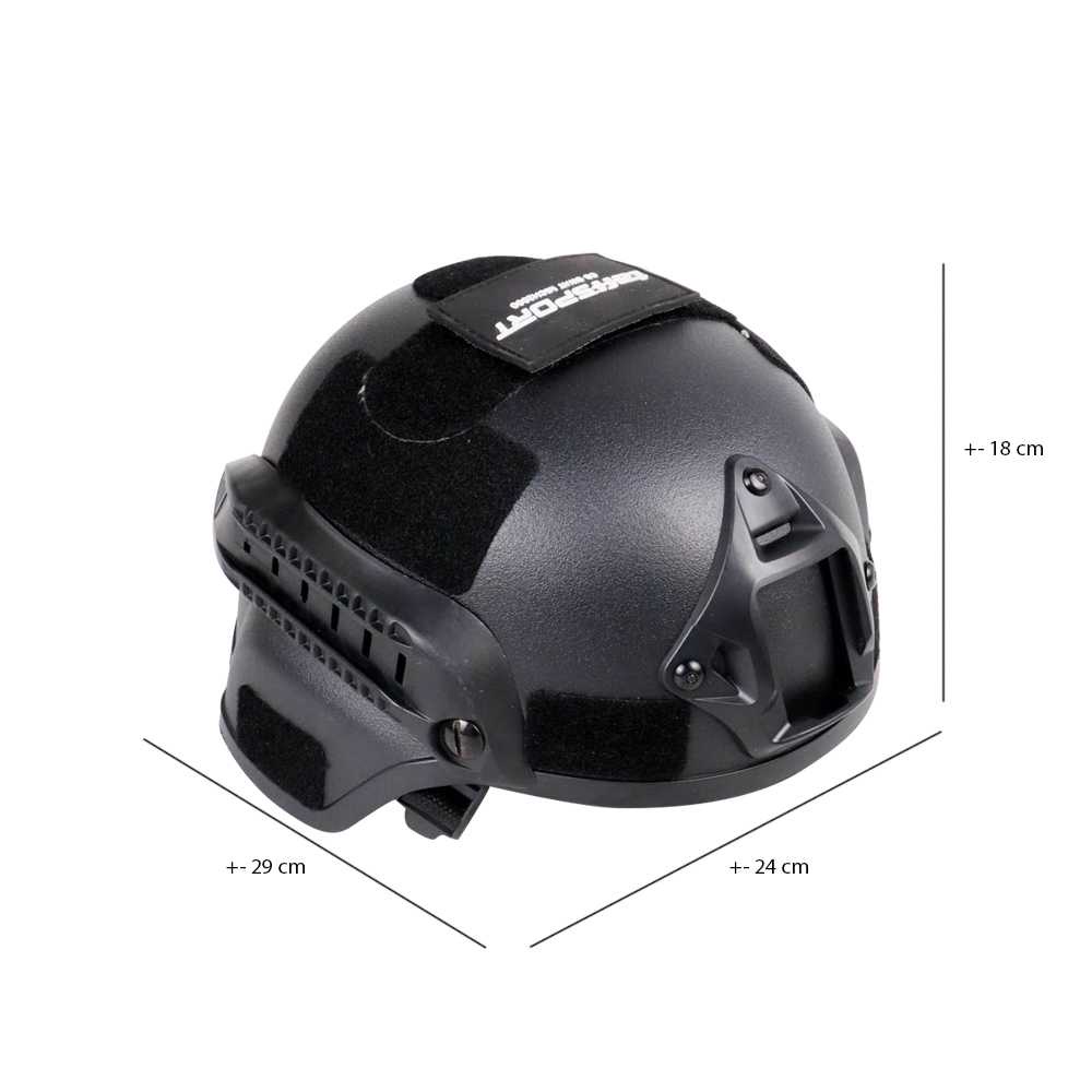 TaffSPORT Helm Helem Tactical Airsoft Gun Paintball CS SWAT - MICH2000