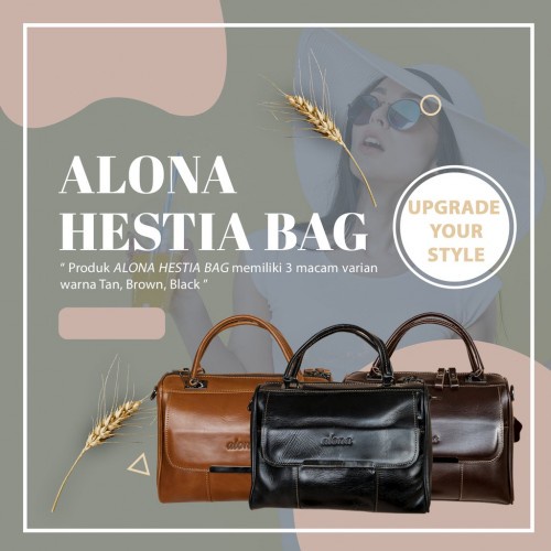 Tas Selempang Wanita Kulit ALONA HESTIA BAG (100% Kulit Asli)