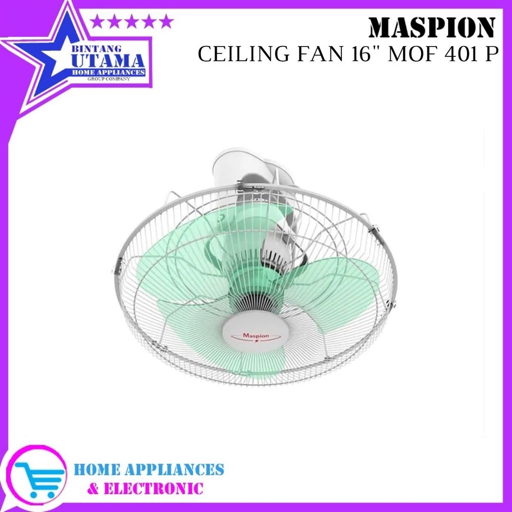 (COD) Kipas Angin Auto Orbit Fan Maspion MOF-401-P / Orbit Fan Maspion MOF401P
