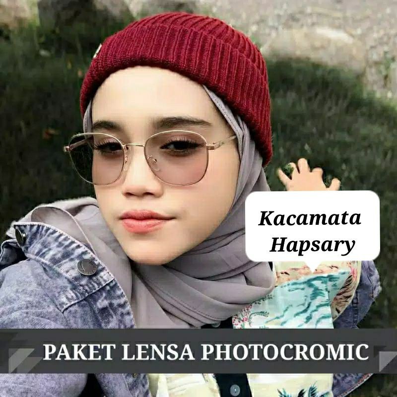 FRAME KACAMATA MINUS + LENSA PHOTOCROMIC | KACAMATA ANTI RADIASI | KACAMATA WANITA 5708 ANTI RADIASI