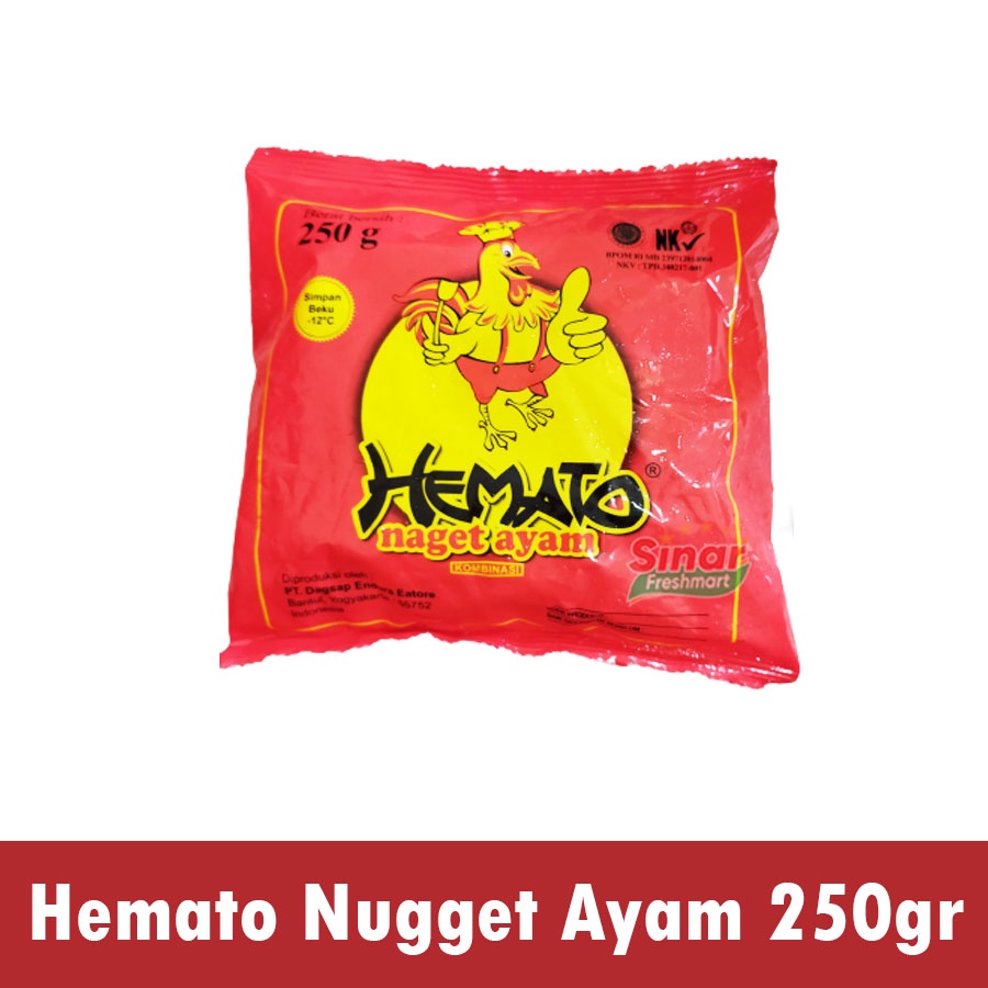 

[SINAR.FRESHMART] HEMATO NUGGET AYAM KOMBINASI [250gr]