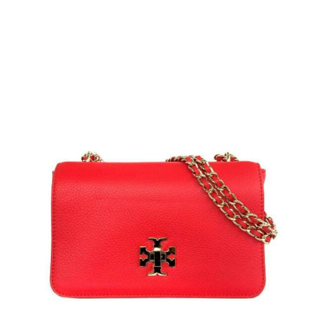 Tory Burch Mercer Adjustable Shoulder Bag tas selempang slingbag original ori authentic red merah