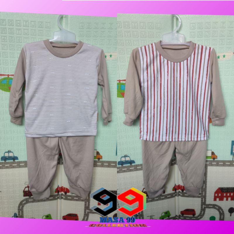 Setelan Baju Bayi Laki Perempuan kombinasi motif dan polos harga termurah kualitas tidak murah