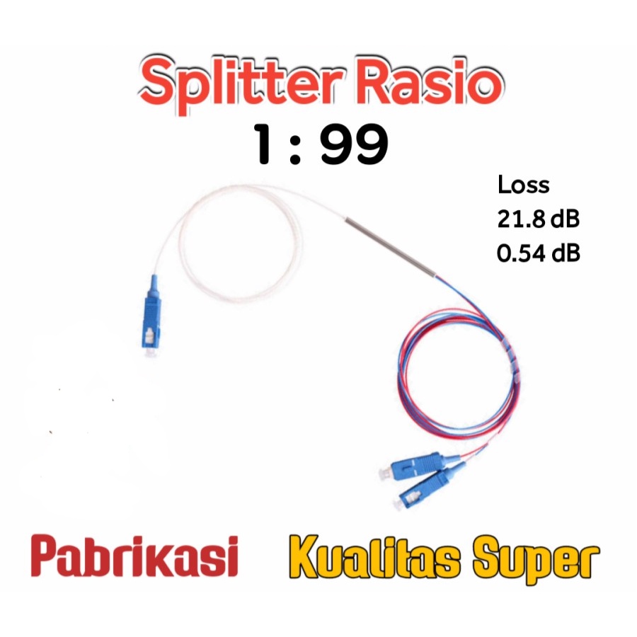 Splitter Ratio Fiber Optic 1:99