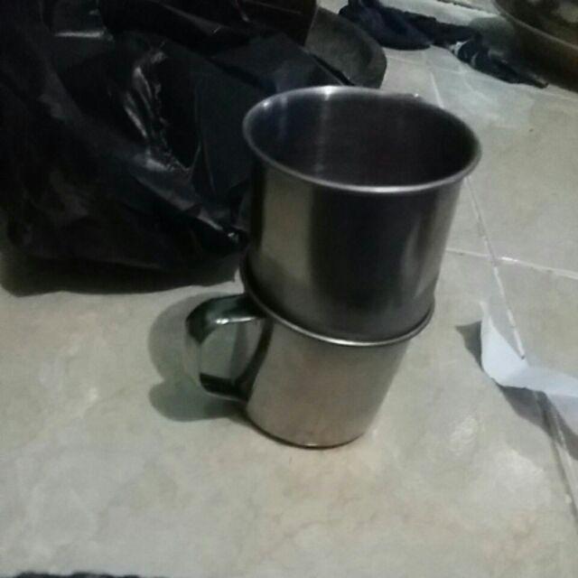 Gelas Stainless Mini 6cm Anti Pecah Tahan Panas Dingin