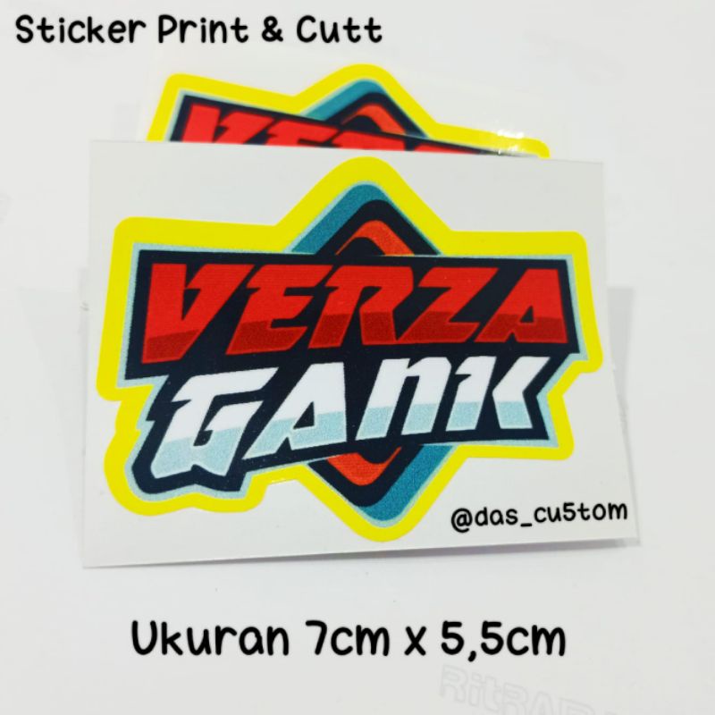 sticker printing VERZA GANK