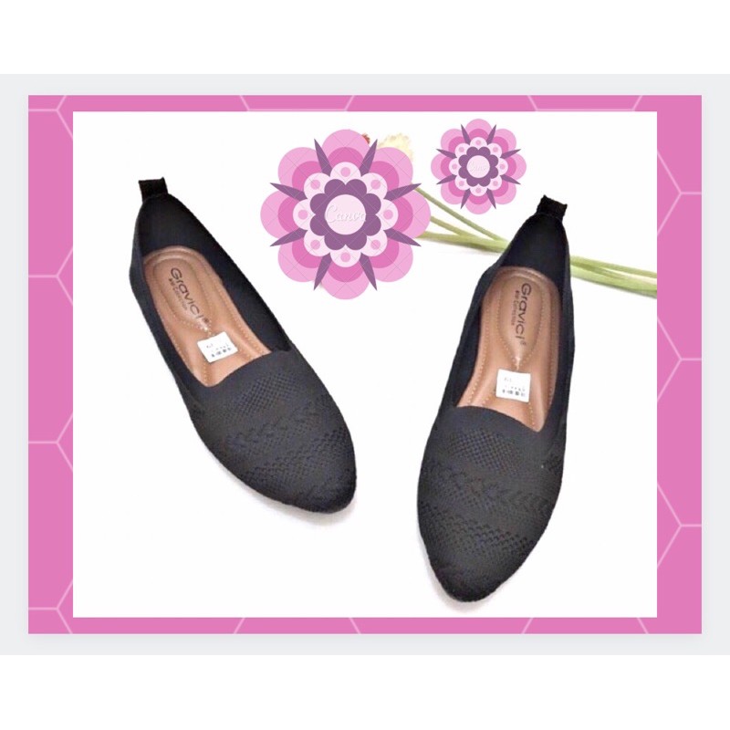 Sepatu Flat Wanita Rajut Import DO-14 GRAVICI