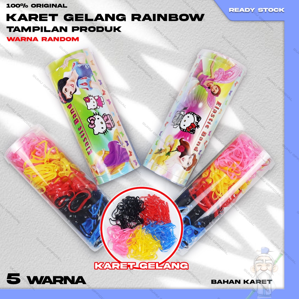 ❤️ SUHU ❤️ KARET RAMBUT JEPANG TABUNG 12CM / KARET IKET RAMBUT JEPANG