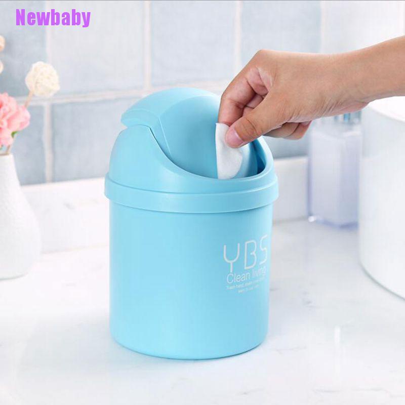 Tempat Sampah Mini Bahan Plastik Ukuran 20x13cm Untuk Rumah / Kantor