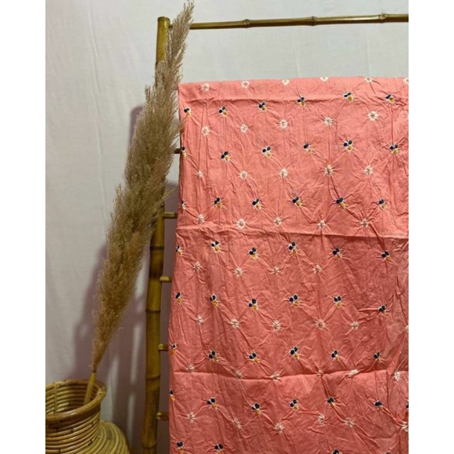 Contoh Jumputan Warna PEACH TUA