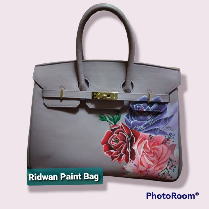 Lukis Tas bunga Mawar