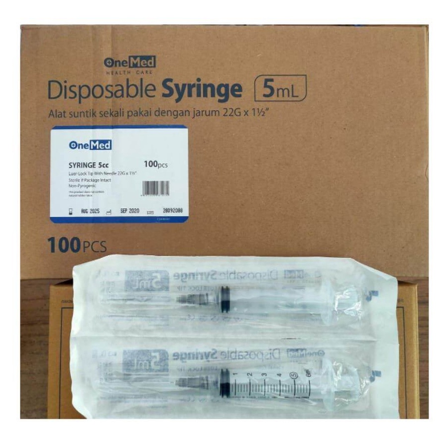 SPUIT 5CC ONEMED / SPUIT ONEMED 5CC /  SPUIT 5CC / SYRINGE  SUNTIKAN ONEMED