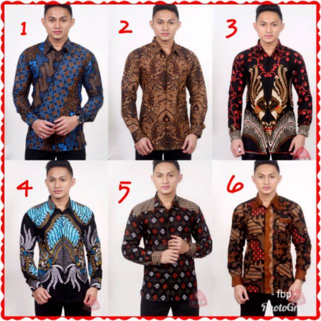 Kemeja batik asli Pekalongan ( lengan panjang)