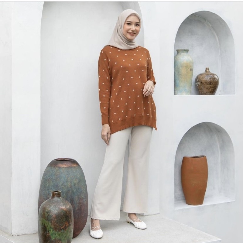 Polka Knit Deep Terra SM Heaven Light