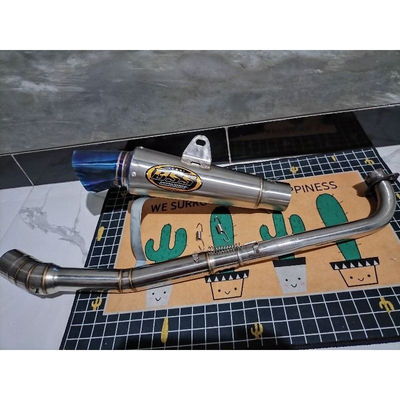 knalpot bss corong blue segi 6 supra110 blade jupiter vega