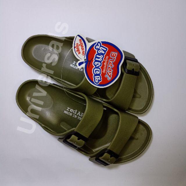 RED APPLE SANDAL DOUBLE STRAP UNISEX ORIGINAL THAILAND MURAH - BG2562 QR0255-ARMY