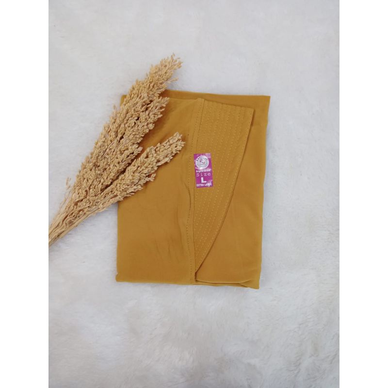 Grosir Jilbab Instan/Bergo Rasyiqul Original sz L-Mustard
