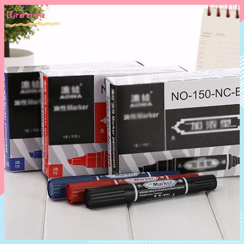 

[Readystock❤️COD]Spidol Berminyak berkepala dua Spidol Tahan Lama Halus- BS