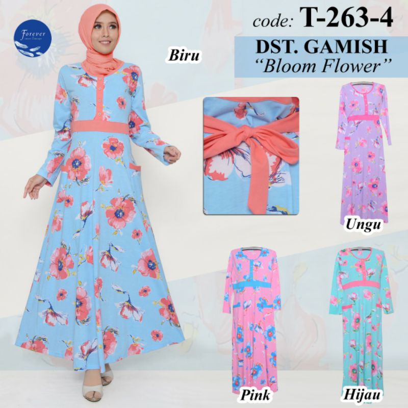 Gamis kaos forever sweet daster lengan panjang busui termurah