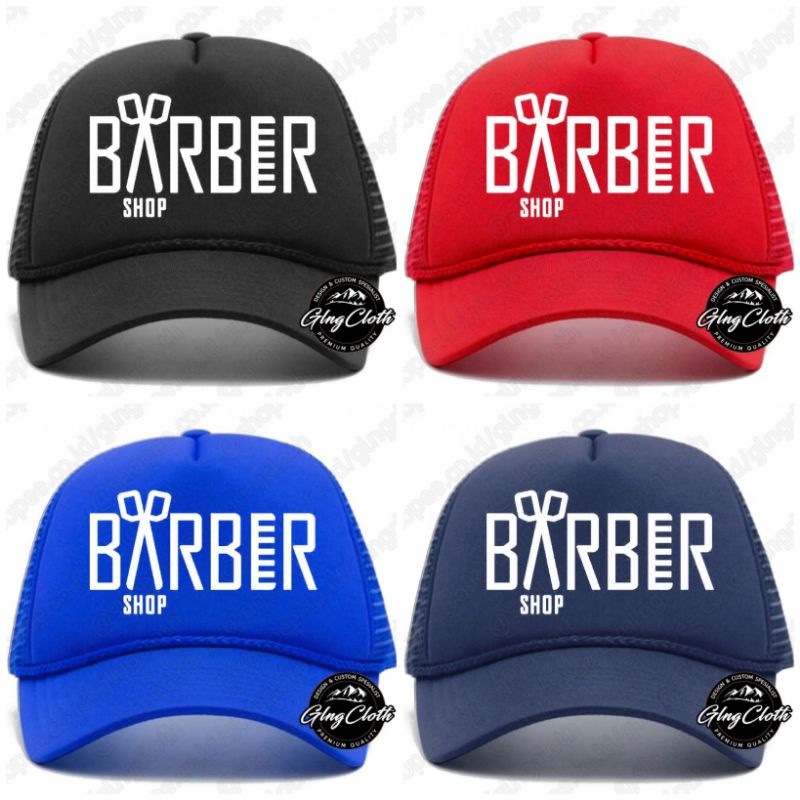 Topi Barbershop Trucker Jaring - Topi Barber Shop