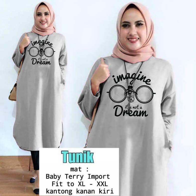 TUNIK IMAGINE / TUNIK MAMACHI / TUNIK POLOS/ TUNIK CEWEK / TUNIK PANJANG / TUNIK MOTE / TUNIK MUSLIM