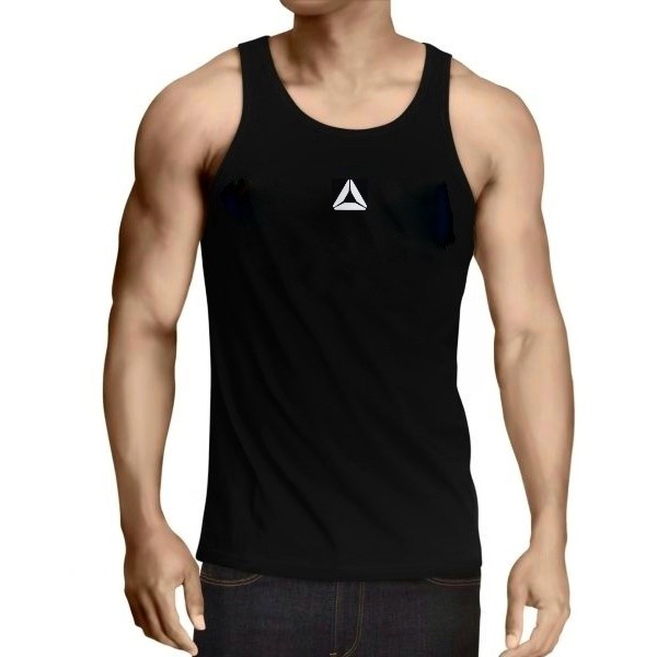 Kaos singlet gym fitness REEBOK baju training pria (COD)